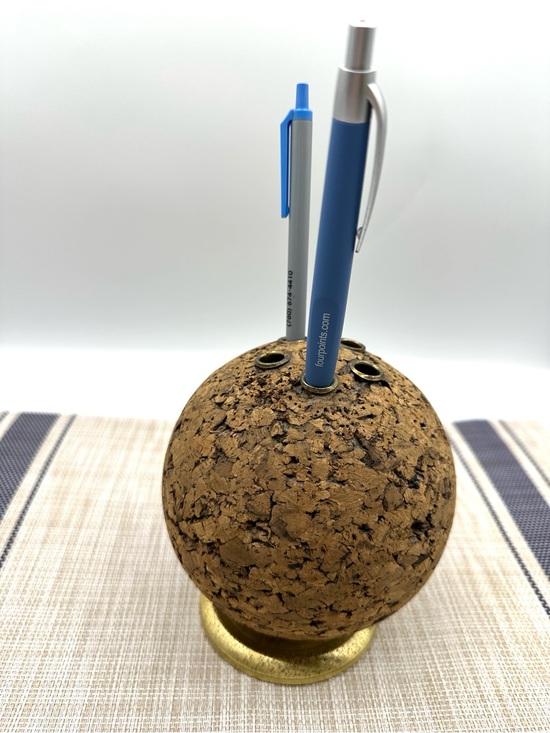 None Other - 1970s Cork Pencil Globe